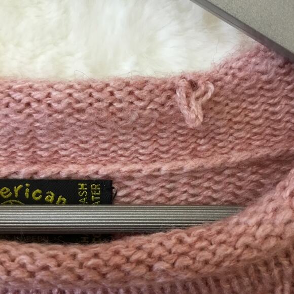 American South Side Pink Alpaca Wool Sweater - Picture 9 of 9